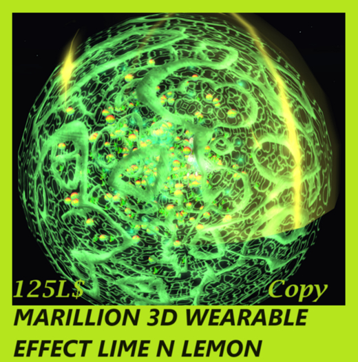 MARILLION 3D WEARABLE EFFECT LIME N LEMON