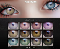 S H I M M / Lelutka Eyes Applier ~ BOM / CCLII SET I