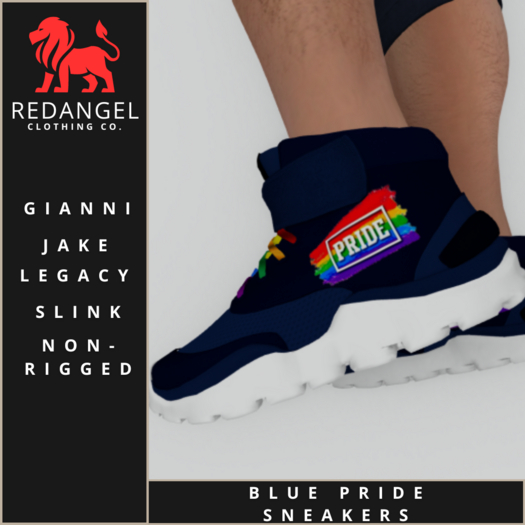 Blue Pride Sneakers