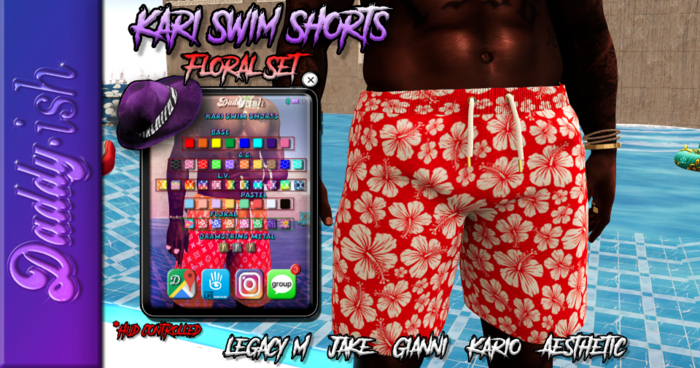 !D - Kari Swim Shorts [FLORAL]