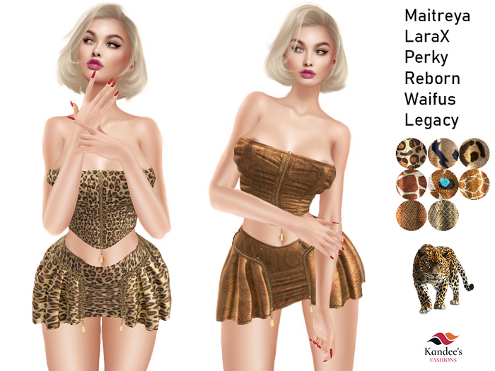 Animal Print Skirt & Top Outfit with Huds (8)