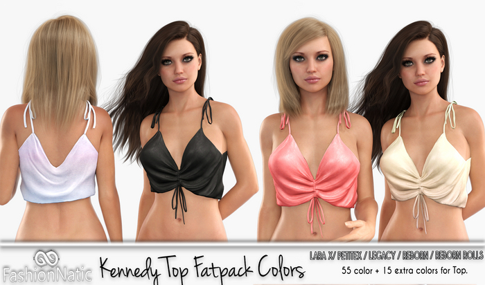 Top Kennedy Fatpack Colors - LaraX, PetiteX, Legacy, Reborn, Rolls - FashionNatic