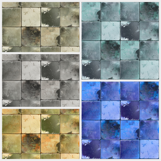 Bobbins - Rough Tiled Floor Texture - Seamless , Full Perm