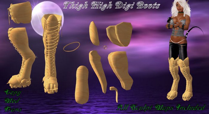 Thigh High Digi Boots