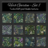 *Wallflowers* Herb Garden - Set 1