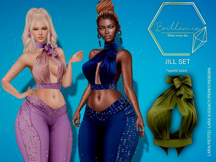 *BRILLANCIA* -  Set Jill  top moss