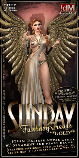!dM deviousMind "Sunday" SteamWings **GOLD**