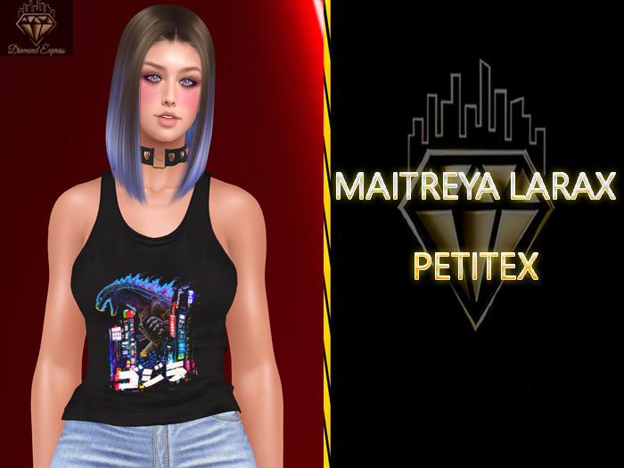 {DE} Godzilla black Tank-top