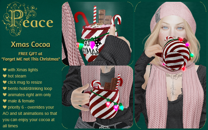 PEACE - Forget ME not This Christmas 2023 GIFT
