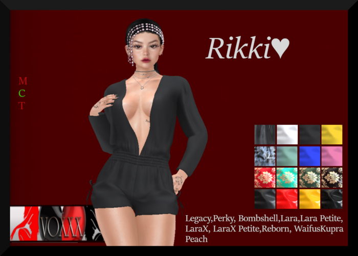 ~VoXXX~ Rikki Romper FATPACK-Jean-Latex-Print-Solids
