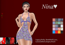 ~VoXXX~ Nina Dress FATPACK- Jean-Flowers-Latex-Print and Solids