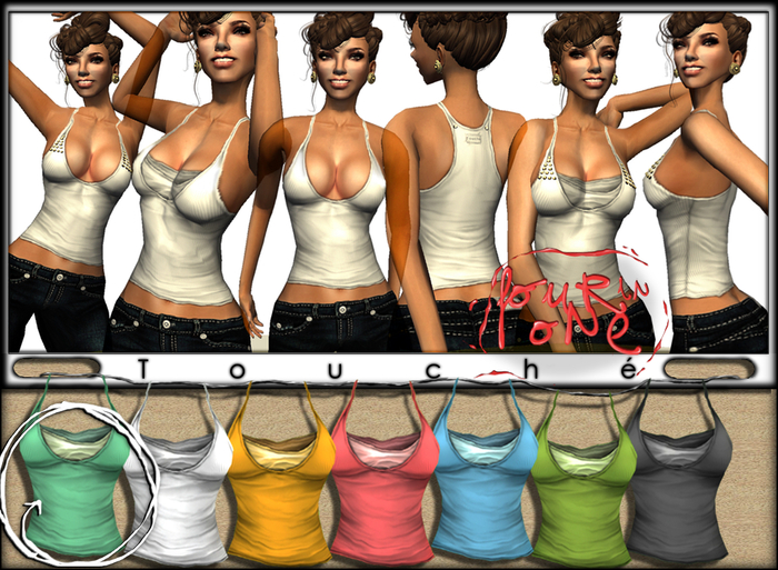 "Touche" Racer Tank (SeaFoam)