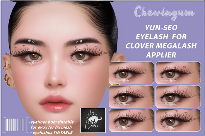 Chewingum YUN-SEO EYELASH FOR CLOVER MEGALASH APPLIER BOX