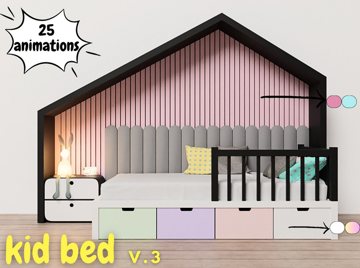 Difference Kid bed V.3 dark  