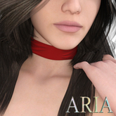 Red Fabric Choker LaraX