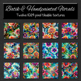 *Wallflowers* Batik & Handpainted Florals