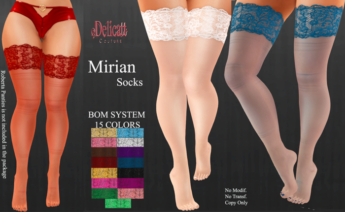 Mirian Socks - BOM System - Delicatt Coture - 2024#June#06