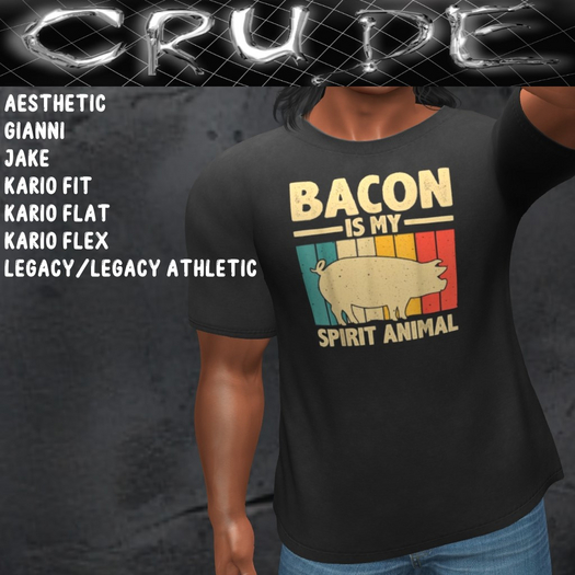 Bacon is my spirit animal 01 Men's T-Shirt (MCT)  <Wear Me>