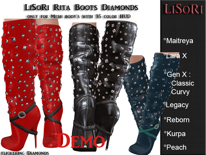 LiSoRi Rita Boots Diamonds DEMO