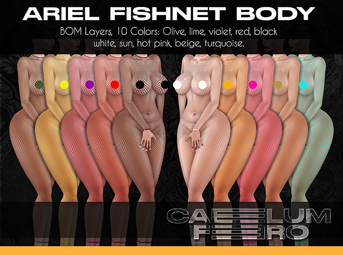 {{{CAELUM FERO}}} ARIEL FISHNET BODY (Wear & Touch)