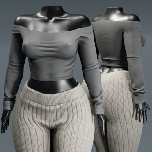 ardor* - off shoulder (grey)