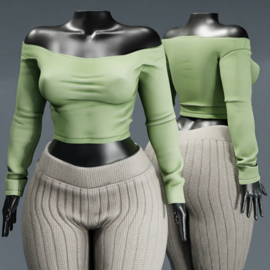 ardor* - off shoulder (green)