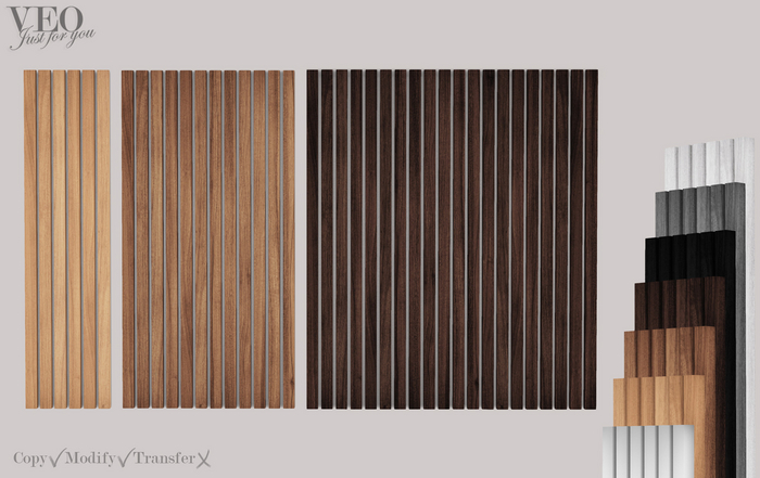VEO// Wall panels - Wooden slats