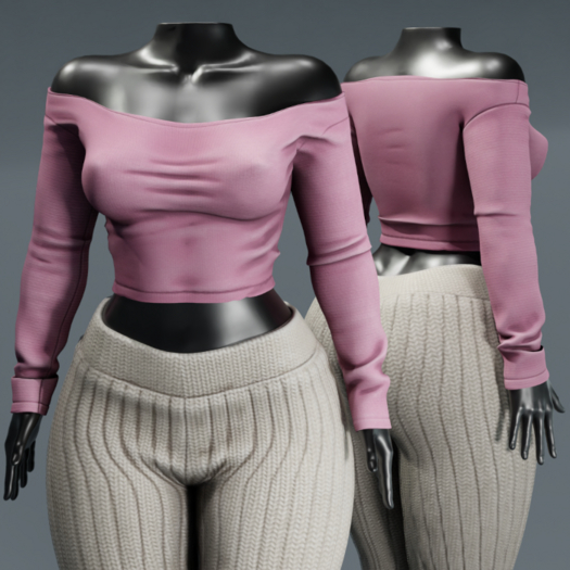 ardor* - off shoulder (pink)