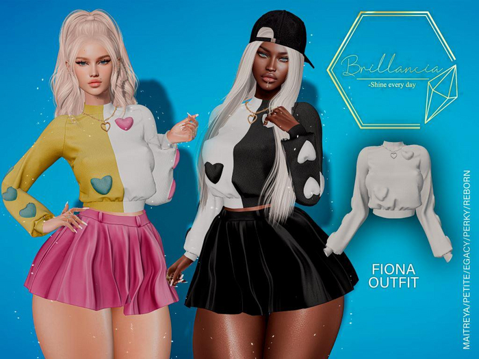 *BRILLANCIA* -Set Fiona sweater white