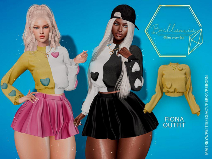 *BRILLANCIA* -Set Fiona sweater yellow