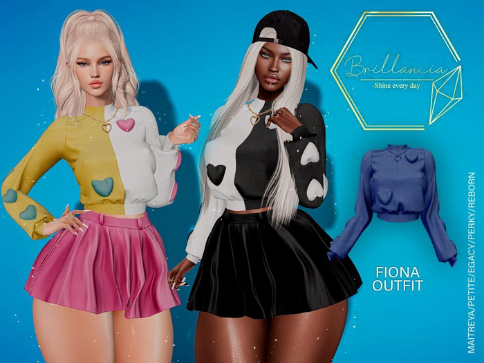 *BRILLANCIA* -Set Fiona sweater blue