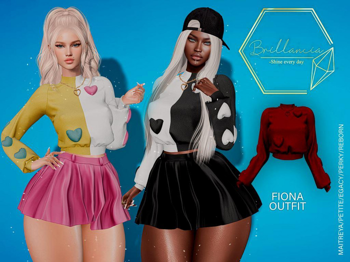 *BRILLANCIA* -Set Fiona sweater maroon