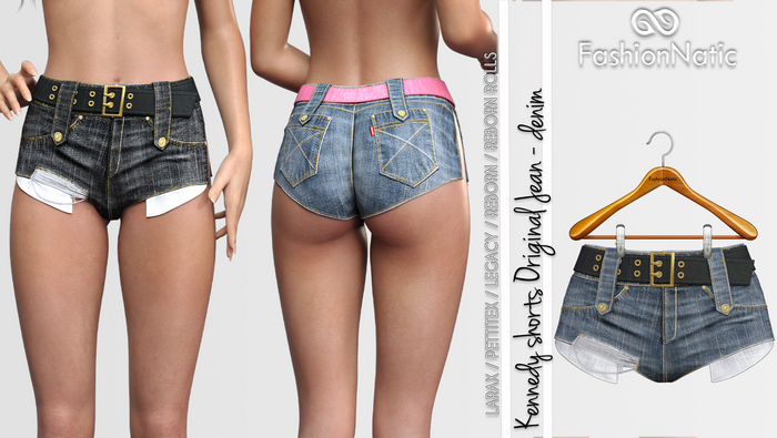 Shorts Kennedy Original Denim - Jeans - LaraX, PetiteX, Legacy, Reborn, Rolls - FashionNatic