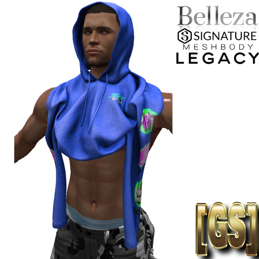 [GS] Designer Hoodie Hood up Blue