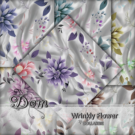 Dom - Wrinkly Flowers - DOLLARBIE