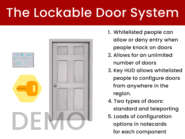 The Lockable Door System (LDS) - DEMO