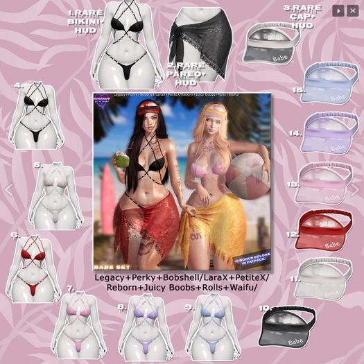 [Eternus] Babe SET RARES LaraX/PetiteX