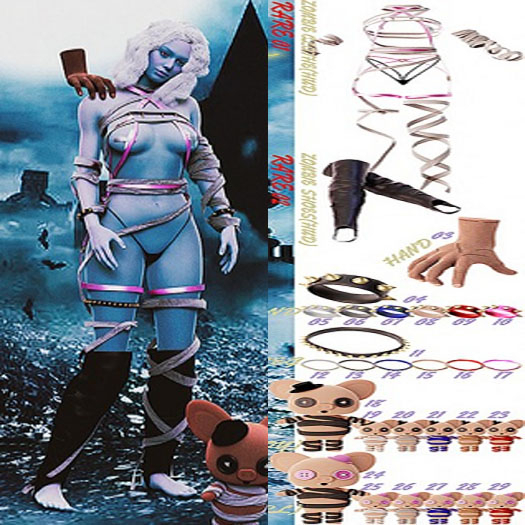 2AM-60-Zombie SET RARES EBODY REBORN