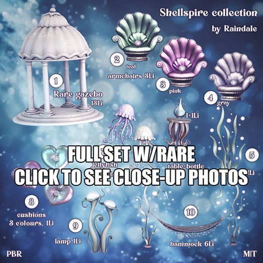 Raindale - Shellspire FULL SET W/RARE
