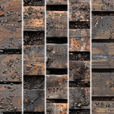 5pc 3D wooden boardwalk with soil seamless *Full Perm* 001