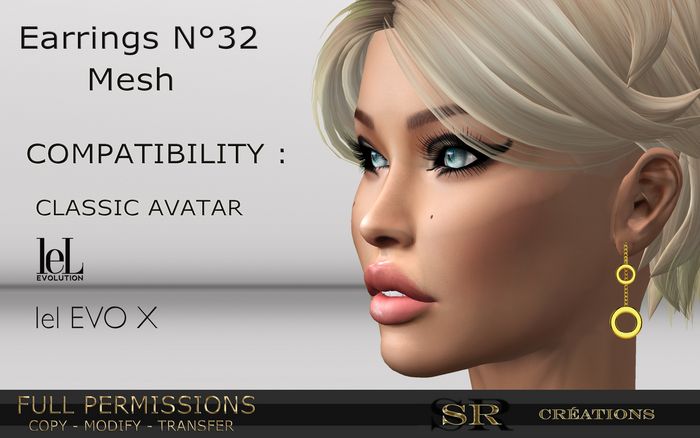 Earrings n 32 Full Permissions Box