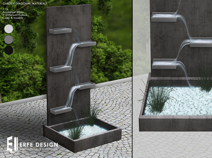 Garden Diagonal Waterfall 7 LI [Erfe Design] PACK