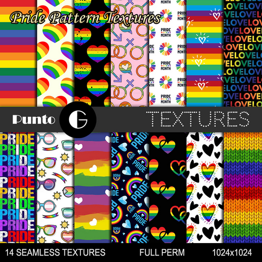 Full Perm Textures - Pride Patterns