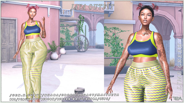 R2A -JAYA OUTFIT LIME GREEN
