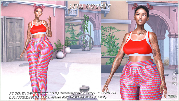 R2A-JAYA OUTFIT RED