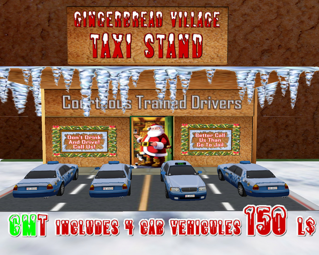 gingerbread Taxi stand