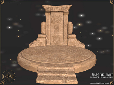 Second Life Marketplace - LORE Ancient Dais [Fatpack]