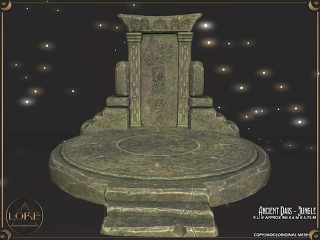 Second Life Marketplace - LORE Ancient Dais [Fatpack]