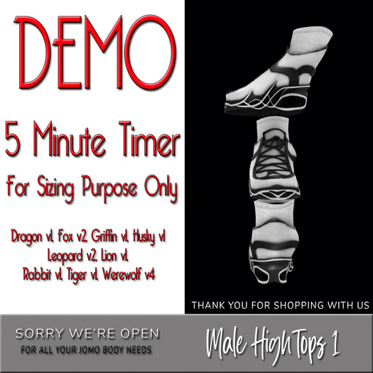 DEMO SWO HIGH-TOPS 1 FOR JOMO M AVATARS