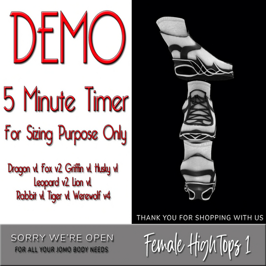 DEMO SWO HIGH-TOPS FOR JOMO F AVATARS